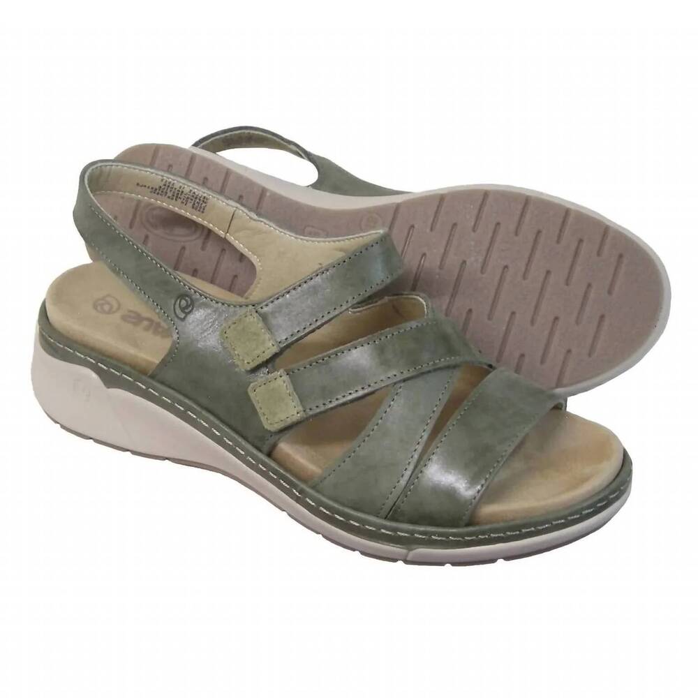 NEW SUAVE women's velas sandal in hunter green